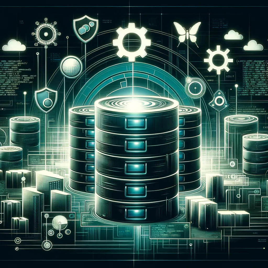 Dark banner showing servers, code, and network diagrams in light teal accents.