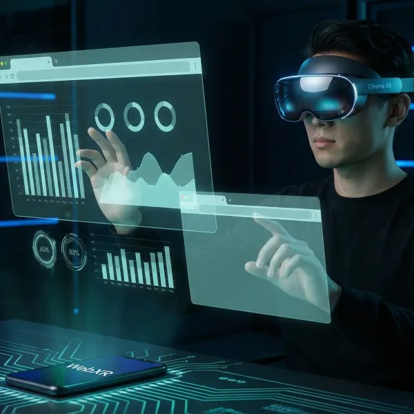 Chrome for Android XR redefines spatial computing with stereoscopic WebXR. Thumbnail