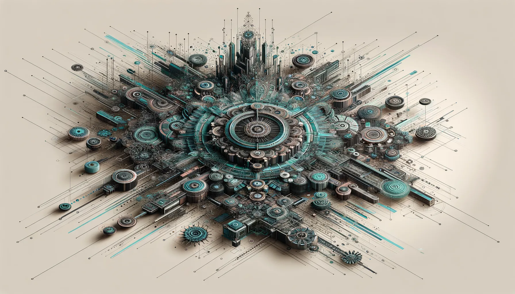 Dark tech banner showing mapped information architecture with clear navigation cues and teal accents.