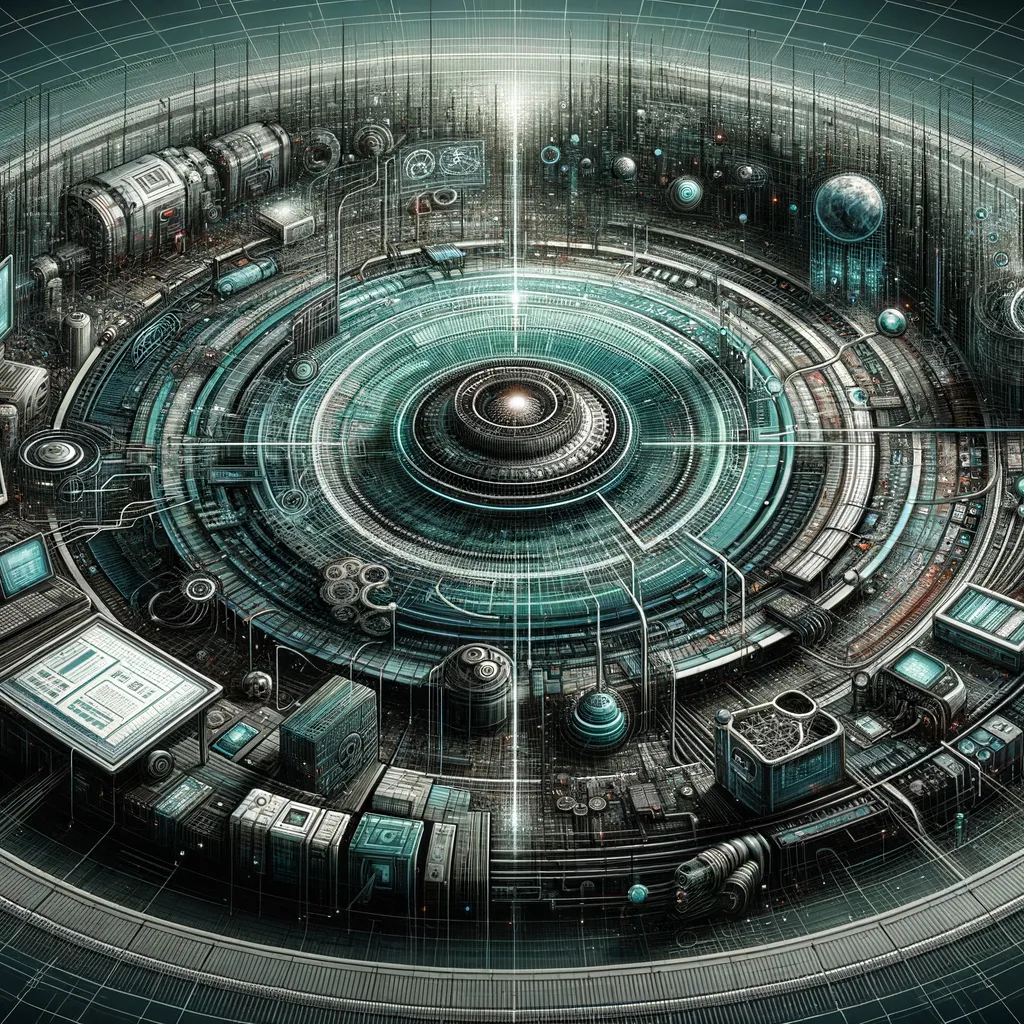 Dark tech banner: servers, network diagrams, glowing teal nodes, minimal title “Network Management”.