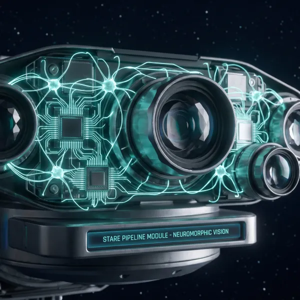 How the STARE pipeline brings self-calibrating neuromorphic vision to spacecraft Thumbnail