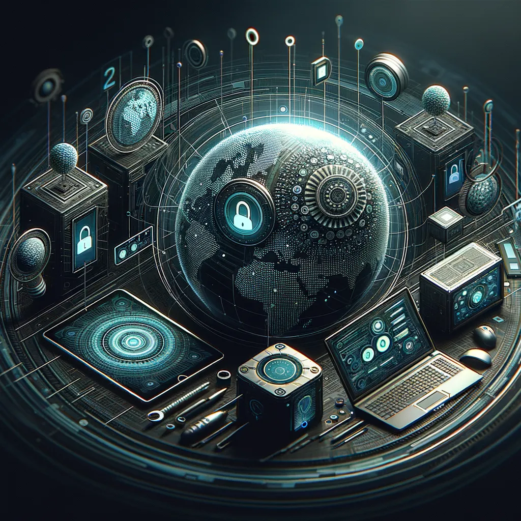 Professional dark-teal tech banner on identity management best practices for modern organizations.